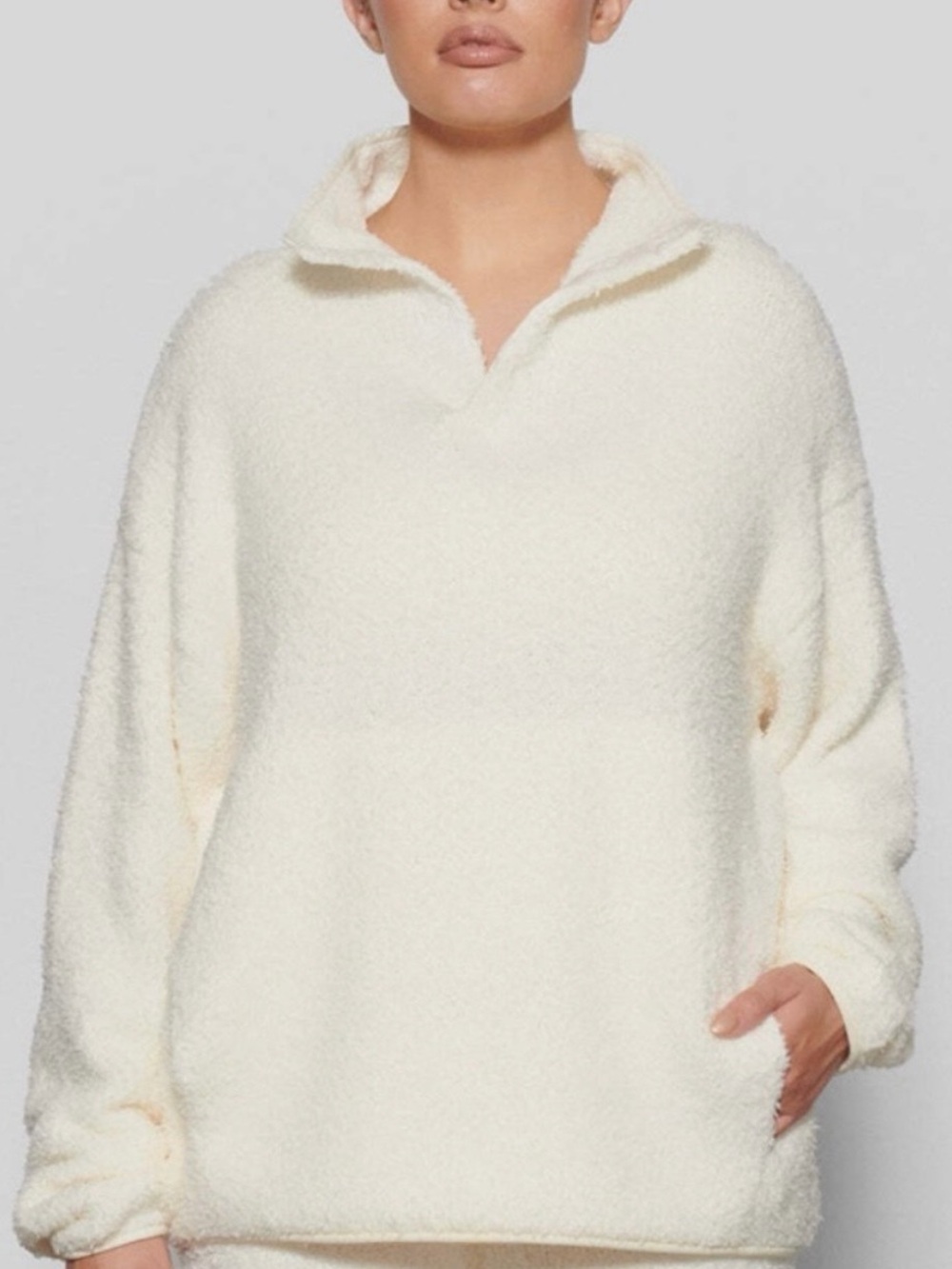 SKIMS Knit pullover and short set in Bone!